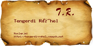 Tengerdi Ráhel névjegykártya